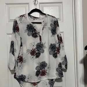 Danielrainn ladies three-quarter sleeve blouse size extra large